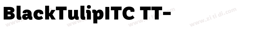 BlackTulipITC TT字体转换